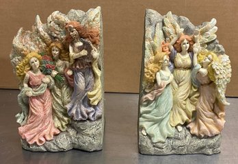 Large Heavy Angel Bookends