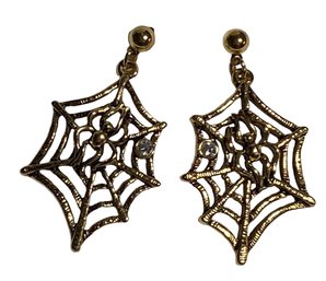 Spider Web Pierced Earrings (219)
