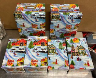 Lot Of Christmas Holiday Storage Boxes