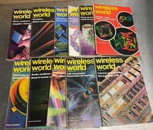 Vintage Wireless World Magazines 1977 Lot Of 11 Awesome Electronics Info & Ads
