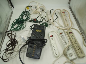Lot Of Power Strips And Extension Cords