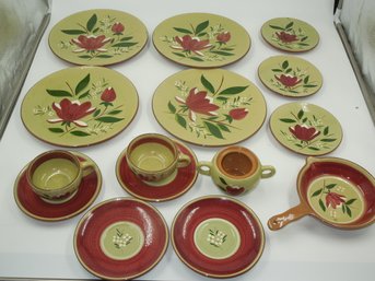 Set Of Vintage Stangl Pottery Magnolia - Plates, Cups & More