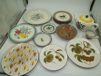 Mixed Lot Of Vintage Stangl Pottery - Dishes, Bowl, Serving Plates & Teapot