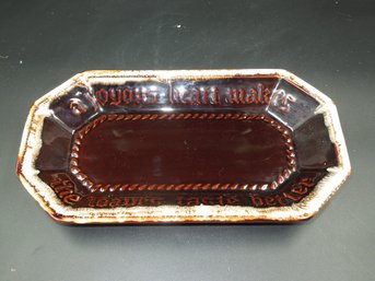 Vintage Pfaltgraff 'a Joyous Heart Makes The Loaves Taste Better' Break Plate / Dish - 12.25'x6.75'