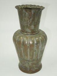 Vintage 9.75' Tall Metal Vase - Marked Egypt