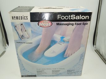 Homedics Foot Salon Massaging Foot Spa In The Box