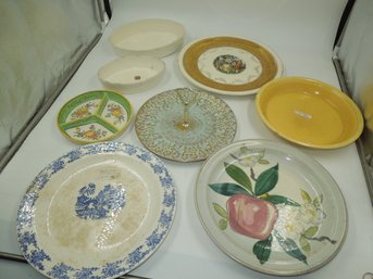 Large Serving Dishes & Platters - Mix Of Stangl Pottery & Other Brands