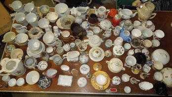 Full Table Lot Of Mixed Vintage Porcelain Pieces - Some Nice Stuff, SEE PICTURES