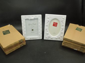 Lot Of 6 Russ Gifts Of Faith Picture Frames (3-Boy Confirmation & 3-Baby Girl Christening)