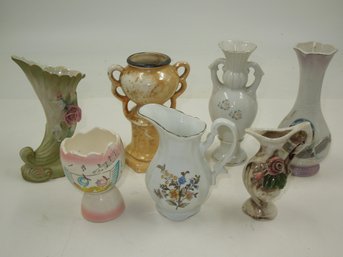 Lot Of Vintage Vases - Tallest About 6.25' - Several Branded/signed