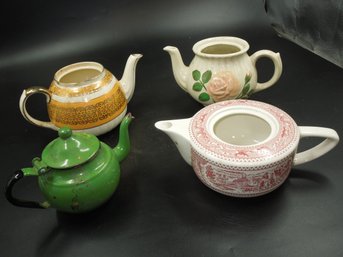 Lot Of Vintage Teapots - A Couple May Have Been Used As A Planter