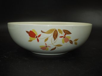 Vintage 9' Hall's Superior Autumn Leaf Pattern Serving Bowl