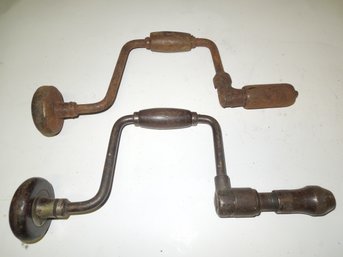 Pair Of Vintage Hand Drill - Tools