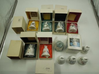 Lot Of Noritake Limited Edition Bells & 1 M.j.hummel Bell
