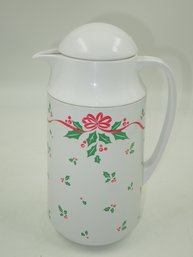 Vintage Corning Thermique Themos Coffee Carafe Pitcher - Christmas Themed