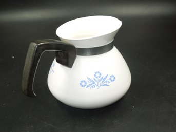 Vintage Corning Ware Blue Cornflower 6 Cup P-104 Coffee Tea Pot Kettle