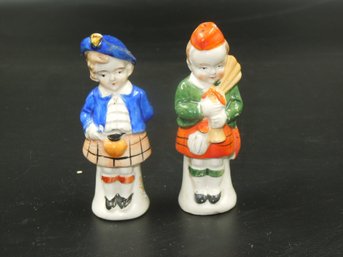 Set Of Vintage Made In Japan Figures Salt And Pepper Shakers - About 3.5' Tall