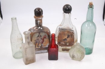 Vintage Glass Bottles Lot