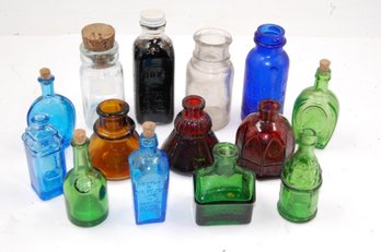 Lot Of Vintage Mini Glass Bottles - Some Marked Wheaton NJ