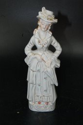 Vintage 10' Porcelain Female Figure / Statue - Made In Japan Hand Painted