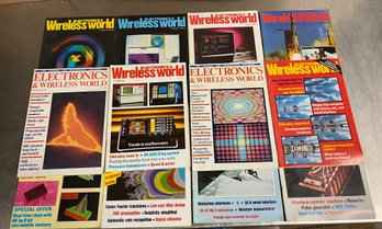 Vintage Electronics & Wireless News Magazines Jan-Dec 1986 Lot Of 12 Awesome Electronics/Computers Info & Ads
