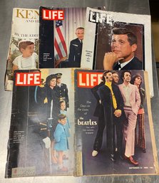 Vintage 1960s Magazines Life Kennedy Beatles
