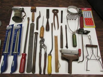 Vintage And Modern Tools Mix