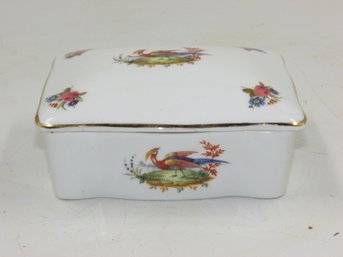 Vintage Staffordshire Crown Fine Bone China Trinket Box - 5'x4'