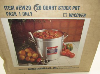 Eagleware 20 Quart Stock Pot With Lid Model EW20 In Original Box - Made In USA