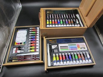 Very Nice Art Supplies Travel Box - Loaded, See Pictures.