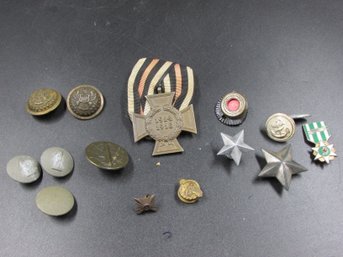 Vintage Buttons, Medal & More