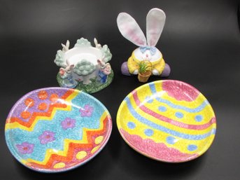 Lot Of Easter / Rabbit Themed Decor