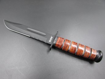 12.25' Long Black Stainless Steel BK1356 BUDK / BUD-K Rambo Style Hunting Knife