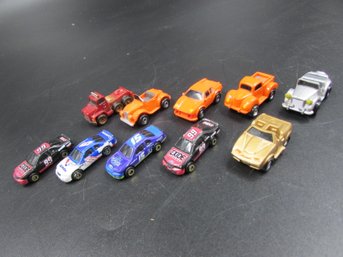 Lot Of Vintage Micro Machines Toy Cars - Nascar, Truck, Gold, Silver, Orange