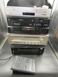 Lot Of Electronics - Stereo Receiver,  DVD/VCR Combos, 8-track Player
