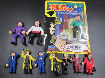 Lot Of Disney Applause & Playmates Dick Tracy Coppers And Gangsters Toy Action Figures
