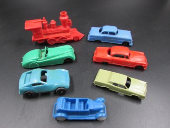 Vintage Plastic Toy Car Lot