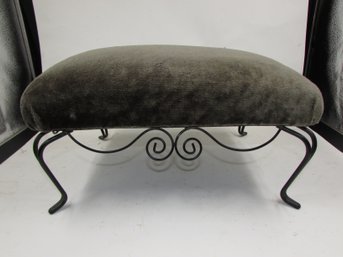 Foot Stool With Iron Legs - 15x11.5x8.5'