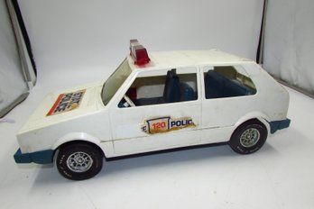 Large Vintage PP (processed Plastic Co.) State Police 120 Volkswagen Vehicle Car - Toys