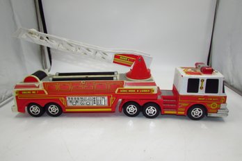 Vintage Buddy L Sonic Hook'n Ladder Engine No 7 Fire Truck Engine - Toys