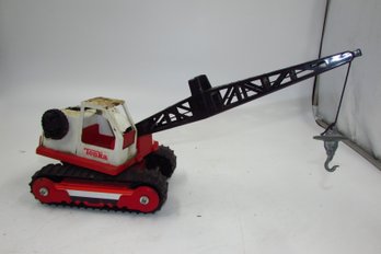 Vintage Tonka Red And White Crane 1970s Steel - Toys