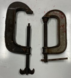 Lot Of 2 Sargent Metal Clamps