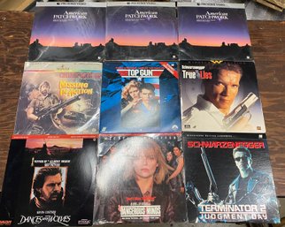 Lot Of Laserdiscs Some New Sealed Top Gun Chuck Norris