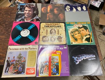 Lot Of Misc Music LP Record Vinyl Superman Grease Platters All Are In Excellent To Near Mint Shape Disc Wise