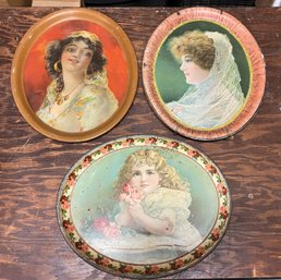 Lot Of Vintage Trays All Around 16x13