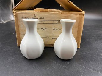 Vintage SA Leart Schmidt Mini 3in Vase Lot Of 12