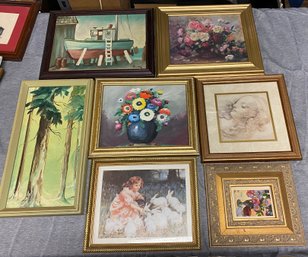 Lot Of Oil Paintings And Prints