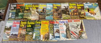 Lot Of Vintage 1960s And 1970s Hunting Fishing Outdoor Life And Field And Stream Magazines