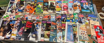 Lot Of 37 Mostly 1980s Sports Magazines And Programs