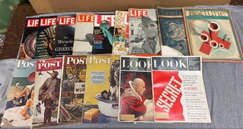 Lot Of Vintage Magazines Fortune Life Saturday Post Awesome Ads